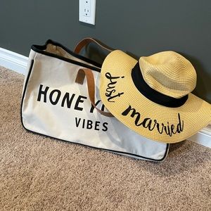 Honeymoon Tote and Hat Set